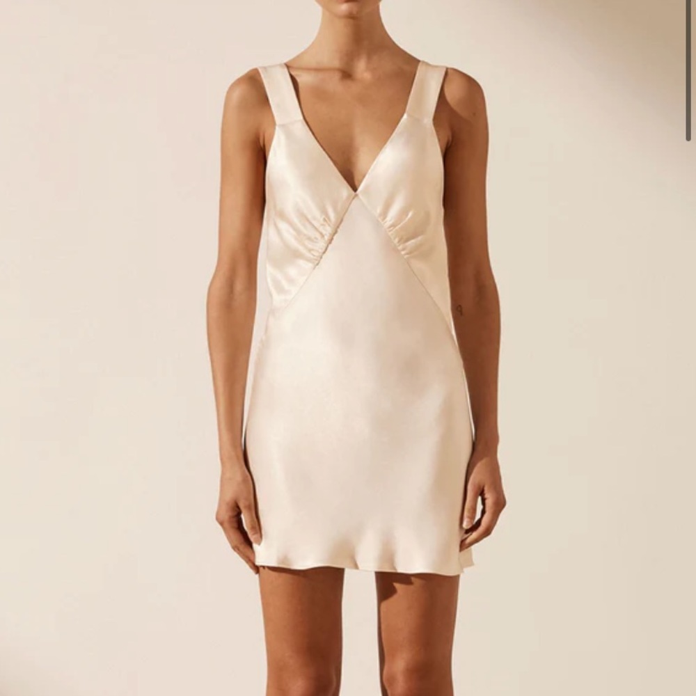 White Satin Dress from Shana Joy - Picture 2 of 6